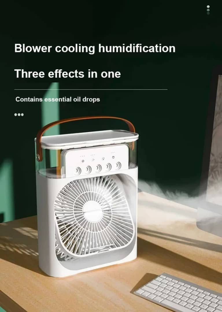 🌬️ مروحة تبريد ومرطب هواء 3 في 1
