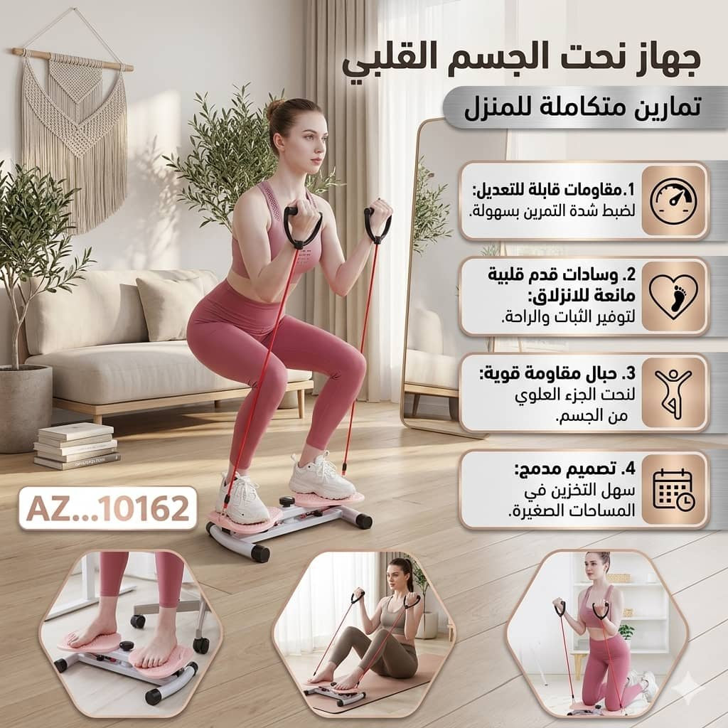 🏋️ جهاز نحت الخصر والقلب الرياضي