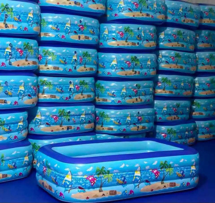 🧸 مسبح أطفال قابل للنفخ بتصميم بحري