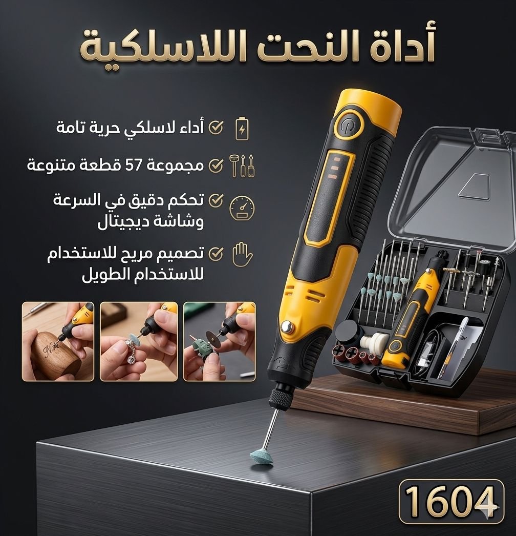 🛠️ أداة النحت اللاسلكية