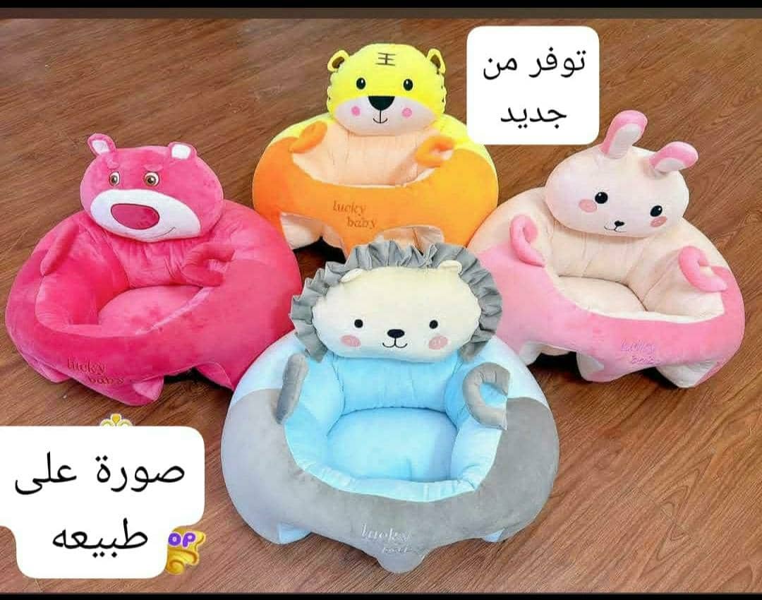 🧸 مقاعد أطفال قطيفة بتصاميم حيوانات