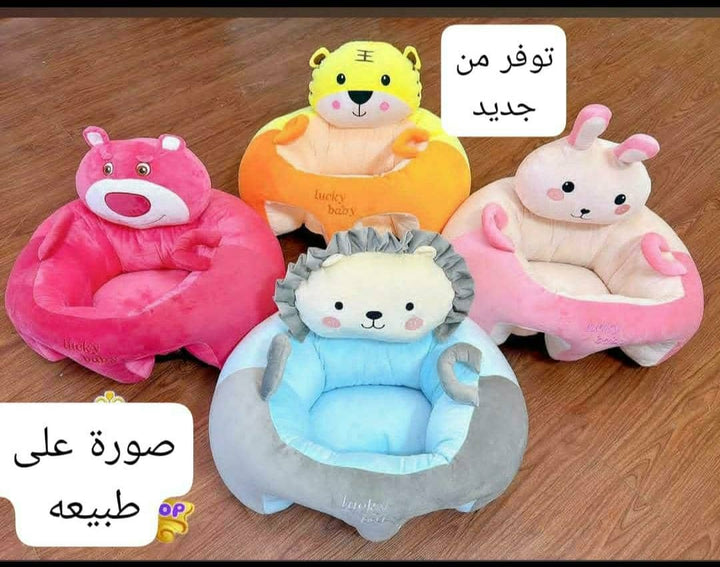 🧸 مقاعد أطفال قطيفة بتصاميم حيوانات