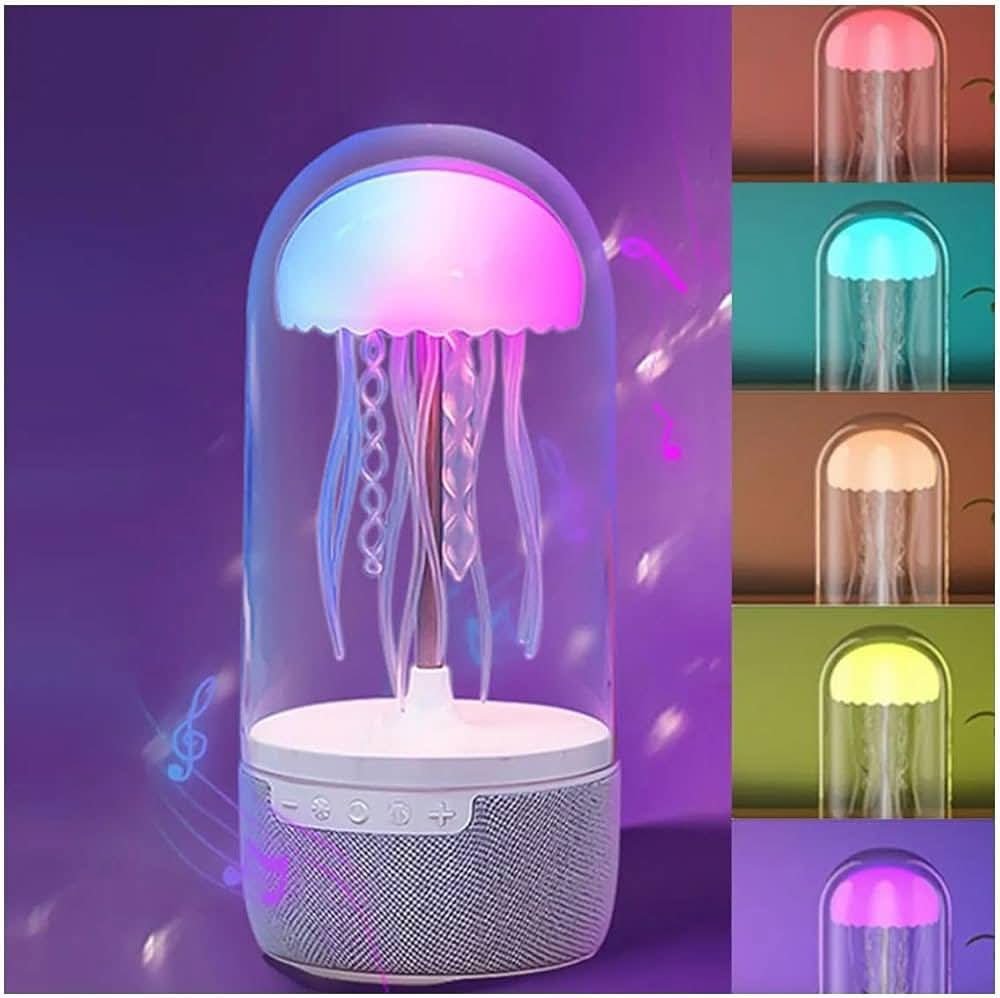 💡 مصباح قنديل البحر ومكبر صوت بلوتوث 2 في 1