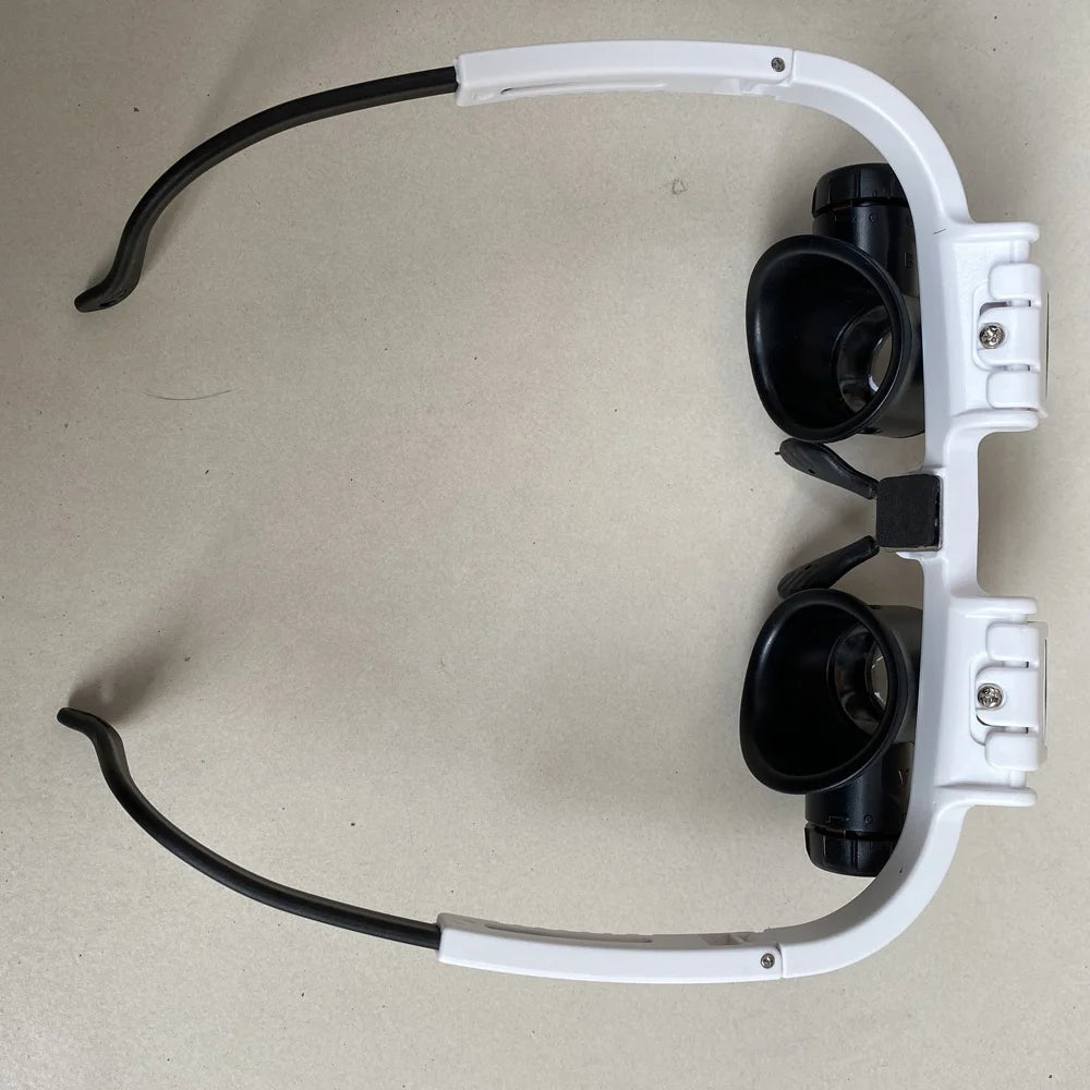 نظارة مكبرة للرأس بإضاءة LED وعدسات 8X 15X 23X موديل 9892H-1