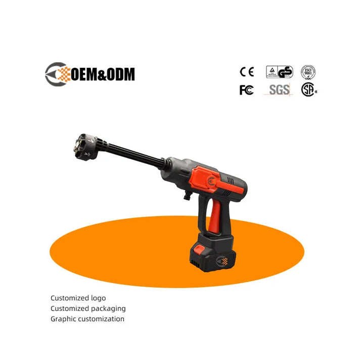 XCTZ-02 مسدس غسيل سيارات لاسلكي 6 في 1 ببطارية 21V وقوة 550W