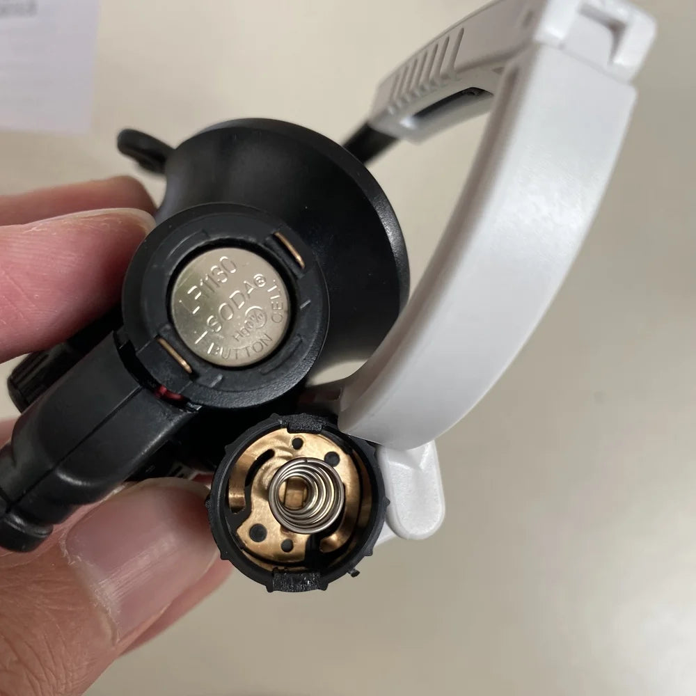 نظارة مكبرة للرأس بإضاءة LED وعدسات 8X 15X 23X موديل 9892H-1