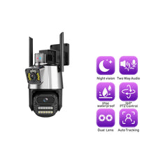 SST-S11 كاميرا مراقبة لاسلكية مزدوجة العدسة بدقة 6MP وخاصية تتبع الحركة