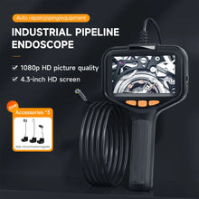 HD-P200 كاميرا فحص المنظار الرقمية 1080P بشاشة 4.3 بوصة و8 مصابيح LED