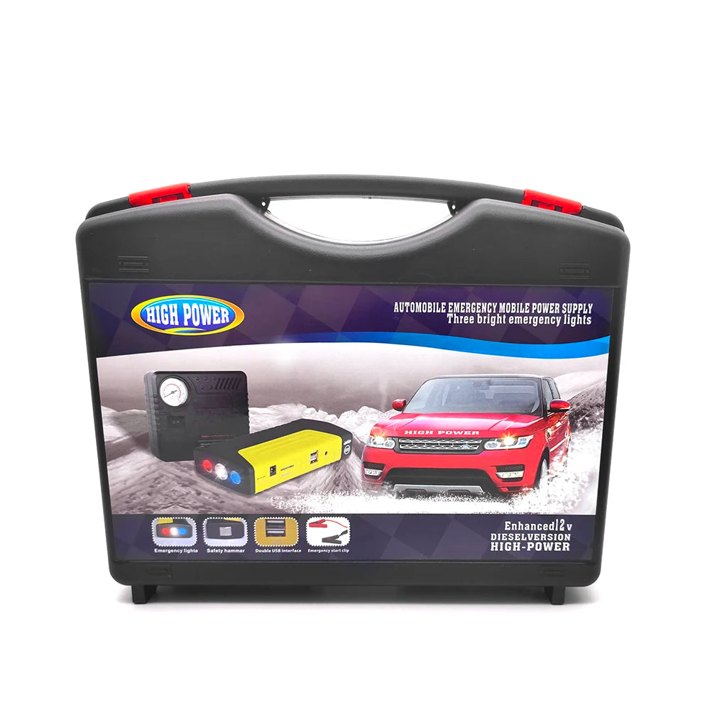 DLS08 مشغل بطارية سيارة متعدد الوظائف 12V مع مضخة هواء