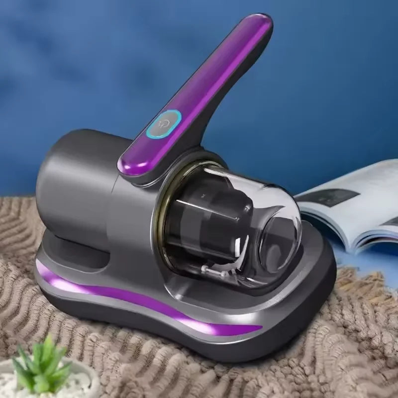 مكنسة إزالة العث اللاسلكية بفلتر HEPA وأشعة UV شحن USB موديل VC01