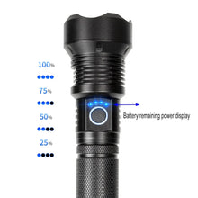 مصباح يدوي تكتيكي LED قابل لإعادة الشحن عبر USB للتخييم