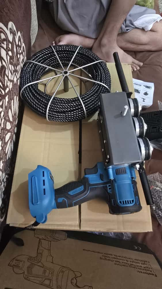 🛠️ دريل سحب أسلاك كهربائية لاسلكي