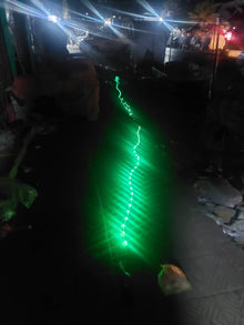 💡 حبل إضاءة LED شمسي أخضر 30 متر