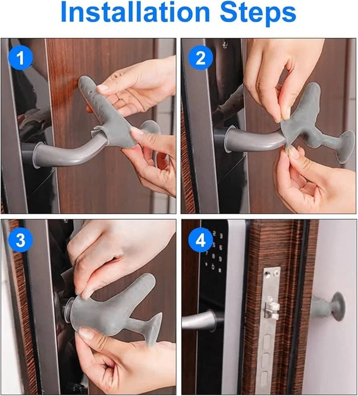 صدادات سيليكون لمقابض الأبواب