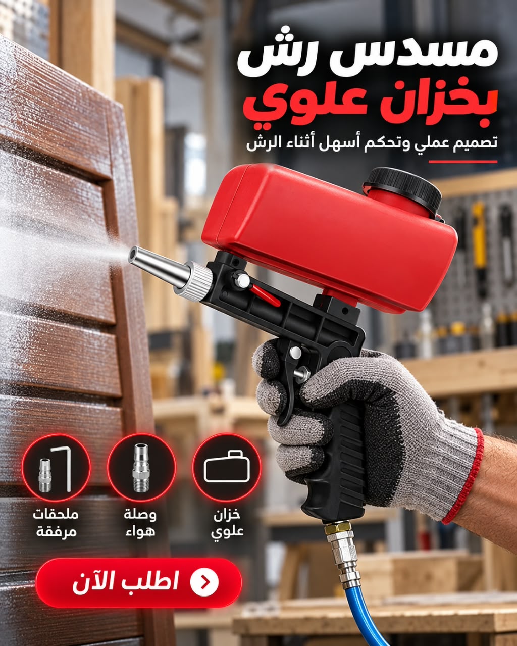 مسدس رش بخزان علوي