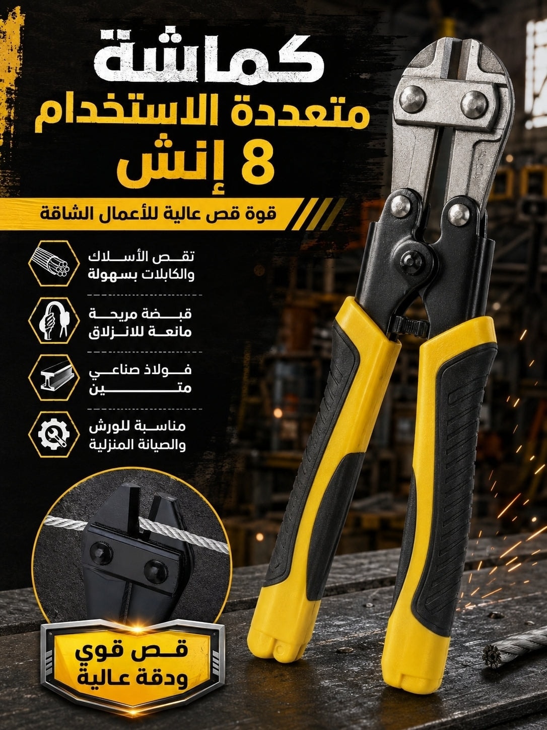 كماشة متعددة الاستخدامات 8 إنش