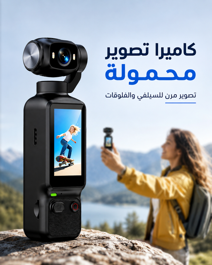 كاميرا تصوير محمولة برأس دوار