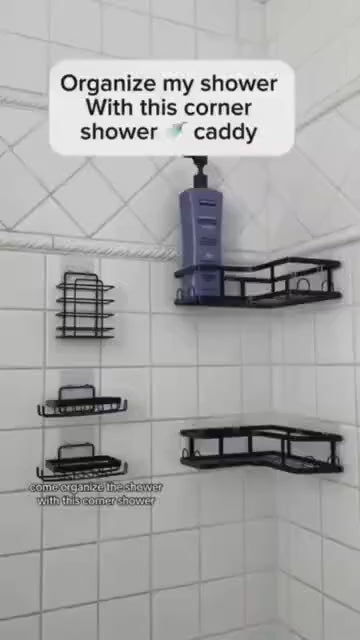 طقم تنظيم زاوية الحمام — 5 قطع 🛁