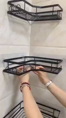 طقم تنظيم زاوية الحمام — 5 قطع 🛁