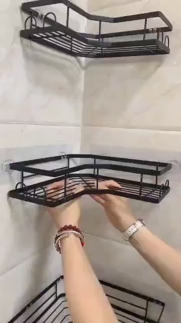 طقم تنظيم زاوية الحمام — 5 قطع 🛁