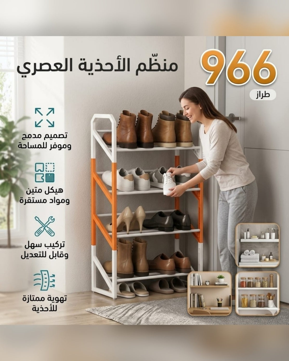 منظم الأحذية العصري طراز 966